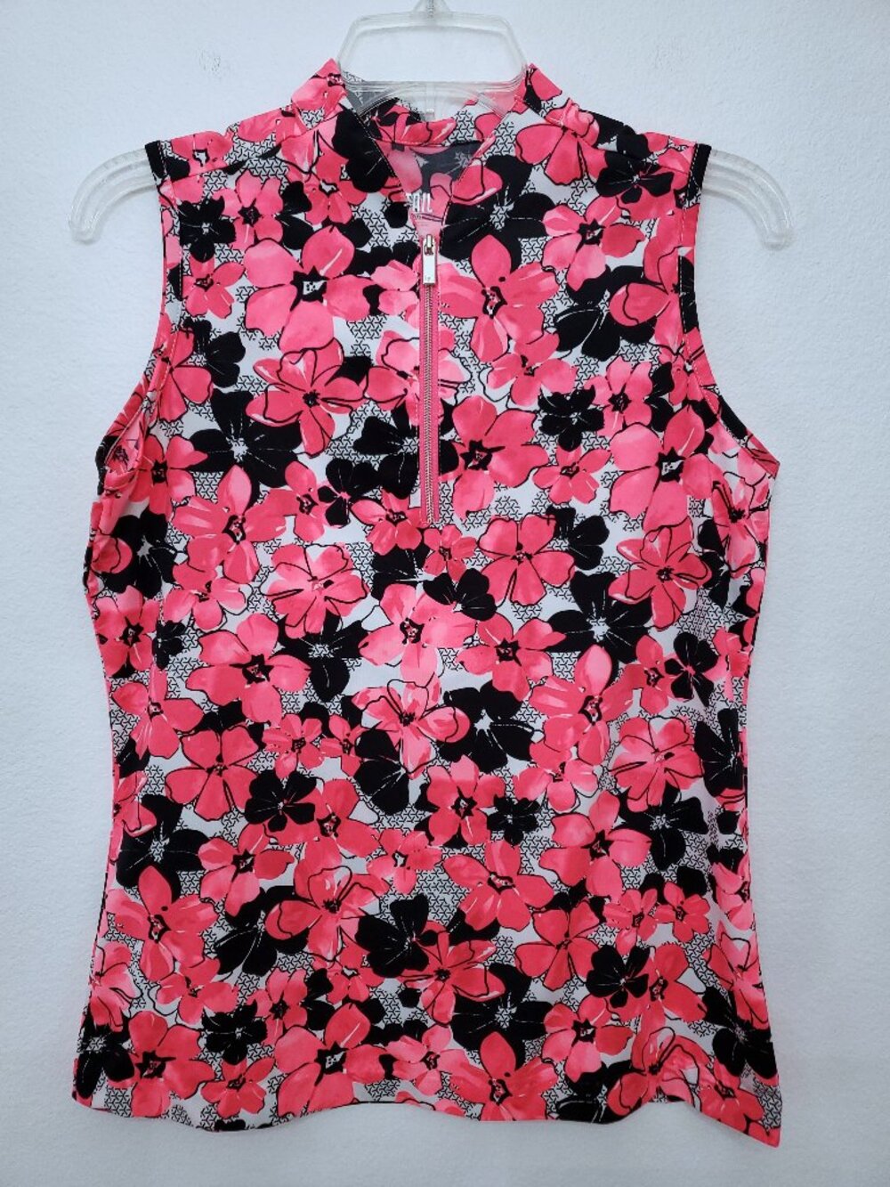 Tail Activewear Floral Sleeveless Tennis Pickleball Golf Sporty Top Size Medium